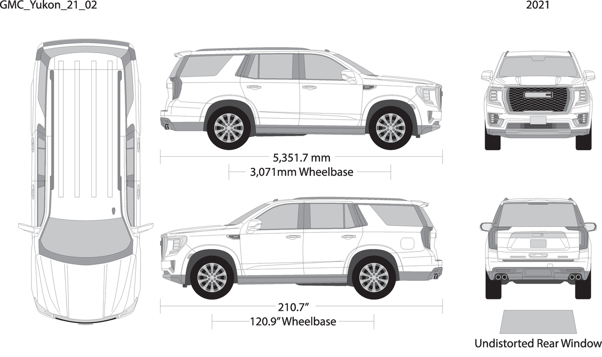 2021 Gmc Yukon V02 Vehicle Wrap Template