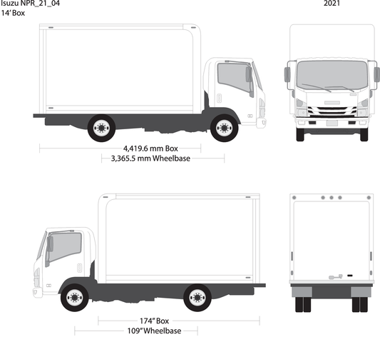 2021 Isuzu Npr V04 Vehicle Wrap Template