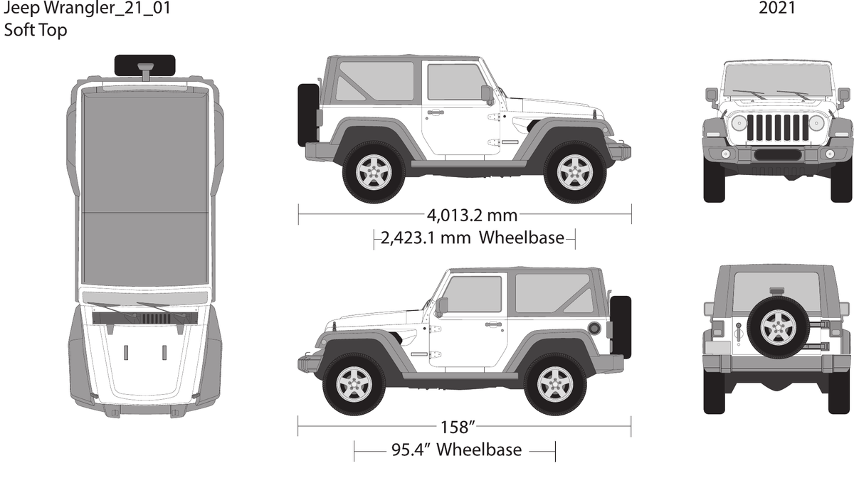 2021 Jeep Wrangler Vector Wrap Template - GravBase