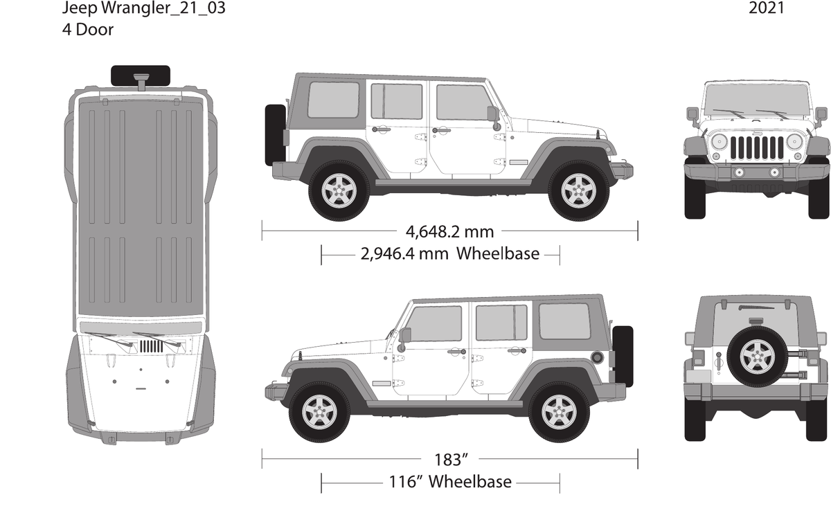 2021 Jeep Wrangler Vector Wrap Template - GravBase