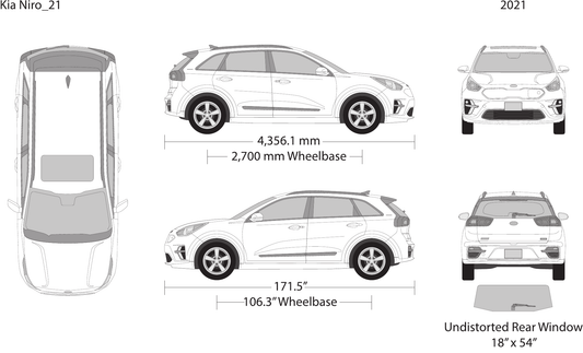 2021 Kia Niro vector wrap template, Design-Ready PDF - GravBase