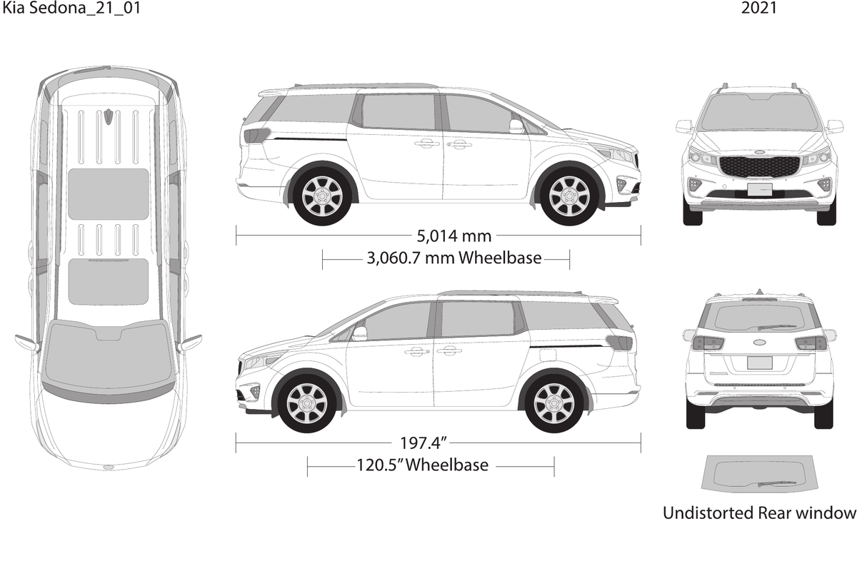 2021 Kia Sedona vector wrap template, Design-Ready PDF - GravBase
