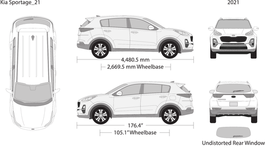 2021 Kia Sportage vector wrap template, Design-Ready PDF - GravBase