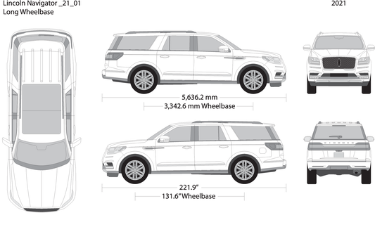 2021 Lincoln Navigator V01 Vehicle Wrap Template