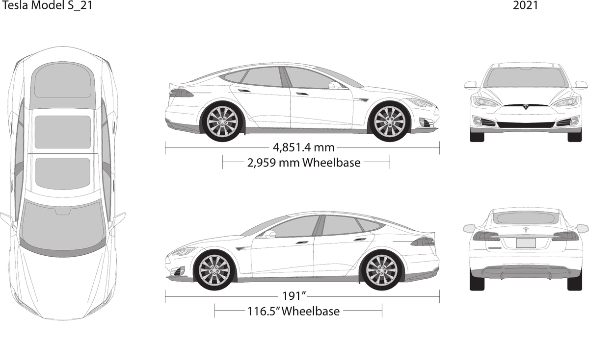 2021 Tesla Model S vector wrap template, Design-Ready PDF - GravBase