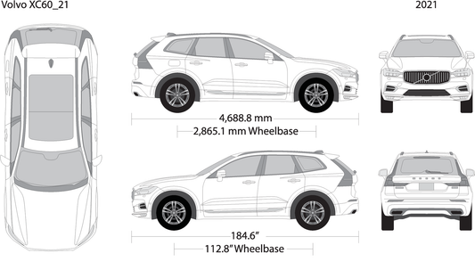 2021 Volvo Xc60 V21 Vehicle Wrap Template