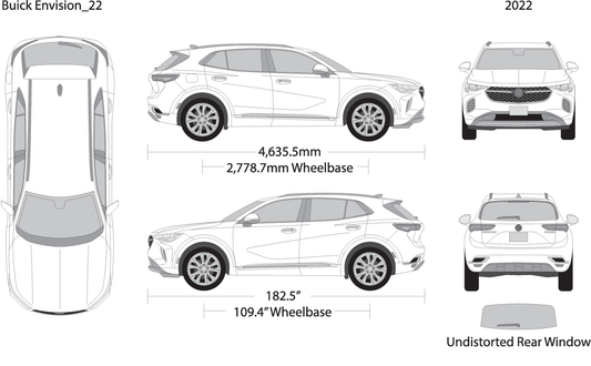 2022 Buick Envision V22 Vehicle Wrap Template