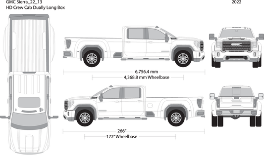 2022 Gmc Sierra 2500 3500 Hd V13 Vehicle Wrap Template