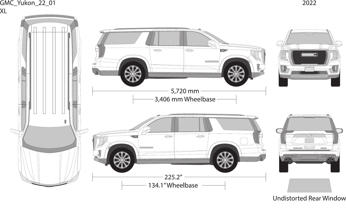 2022 GMC Yukon vector wrap template V01, Design-Ready PDF - GravBase