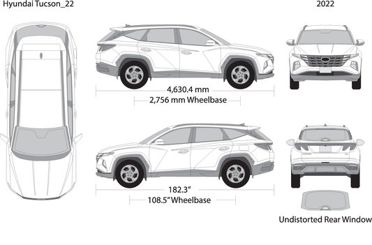 2022 Hyundai Tucson V22 Vehicle Wrap Template