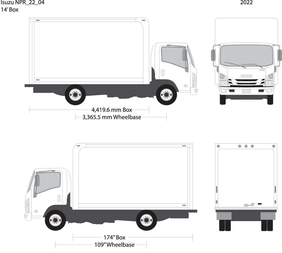 2022 Isuzu Npr V04 Vehicle Wrap Template