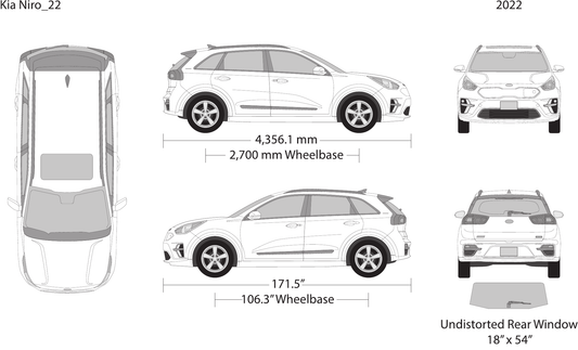 2022 Kia Niro vector wrap template, Design-Ready PDF - GravBase