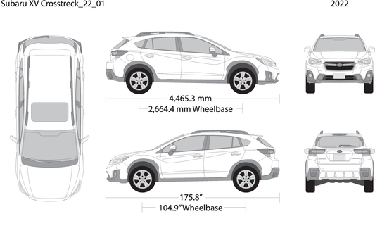 2022 Subaru Xv Crosstrek V01 Vehicle Wrap Template