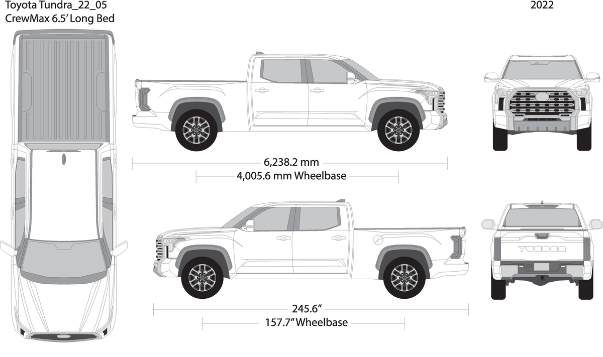 2022 Toyota Tundra V05 Vehicle Wrap Template