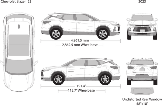 2023 Chevy Blazer vector wrap template, Design-Ready PDF - GravBase