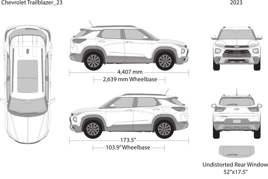 2023 Chevy Trailblazer vector wrap template, Design-Ready PDF - GravBase