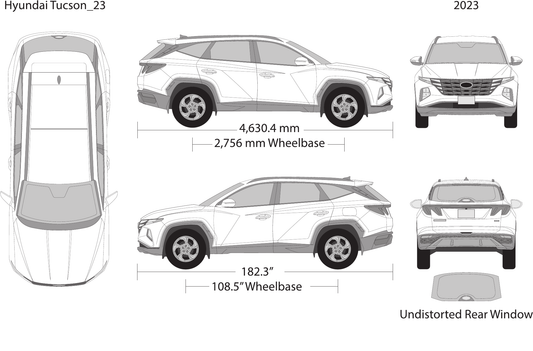 2023 Hyundai Tucson Vector Wrap Template - GravBase