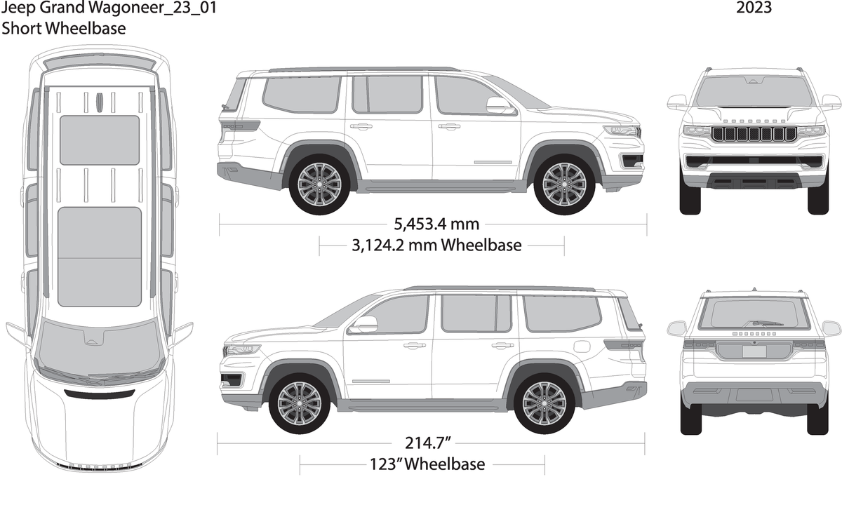 2023 Jeep Grand Wagoneer V01 Vehicle Wrap Template