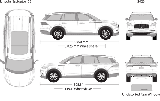 2023 Lincoln Avaitor vector wrap template, Design-Ready PDF - GravBase