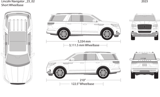 2023 Lincoln Navigator vector wrap template V02, Design-Ready PDF - GravBase