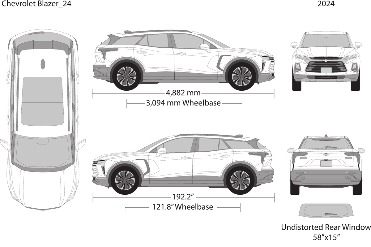 2024 Chevy Blazer EV vector wrap template, Design-Ready PDF - GravBase