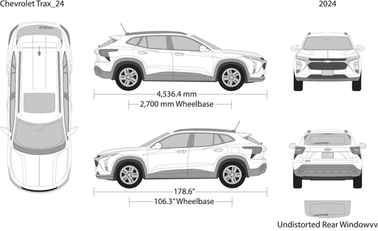 2024 Chevy Trax Vector Wrap Template - GravBase