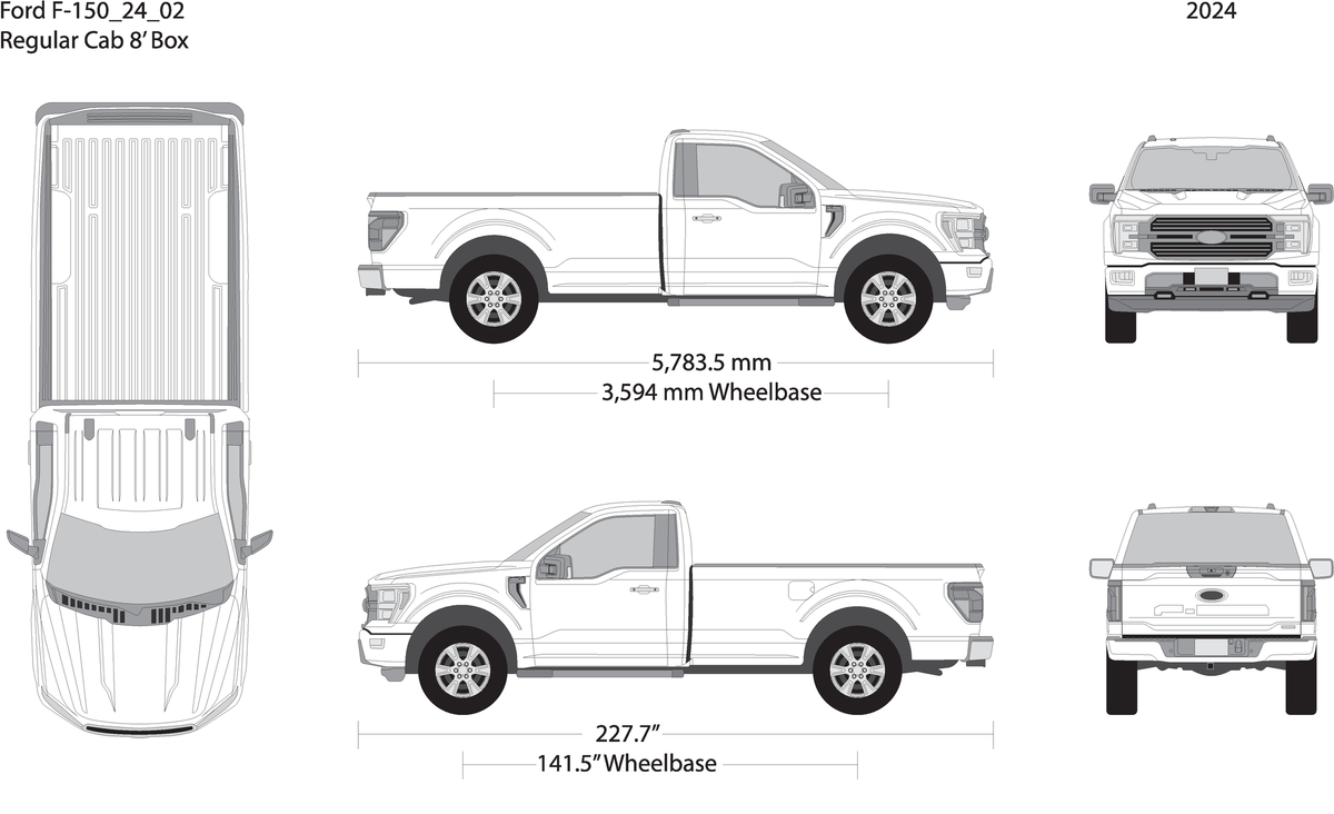 2024 Ford F 150 V02 Vehicle Wrap Template