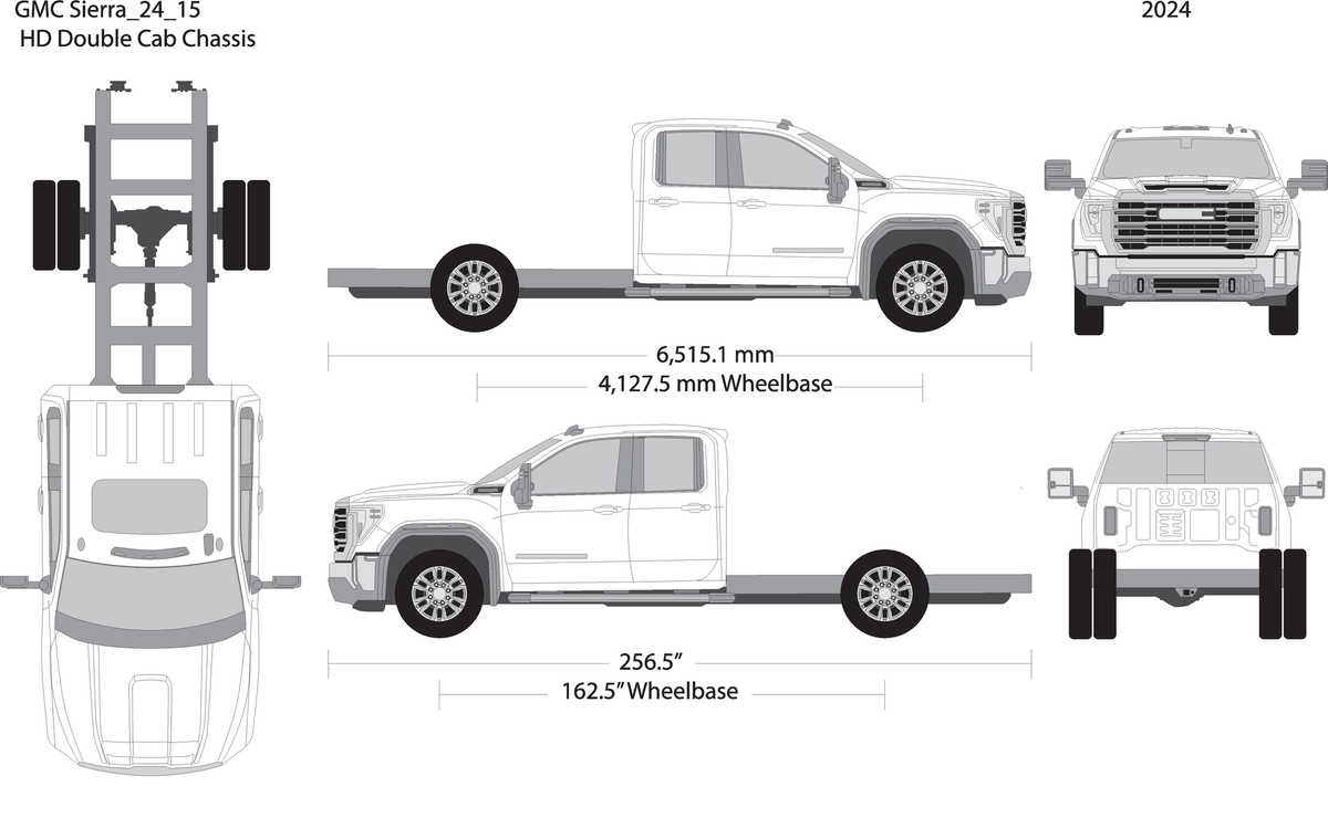 2024 Gmc Sierra 2500 3500 Hd V15 Vehicle Wrap Template