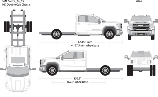 2024 Gmc Sierra 2500 3500 Hd V15 Vehicle Wrap Template
