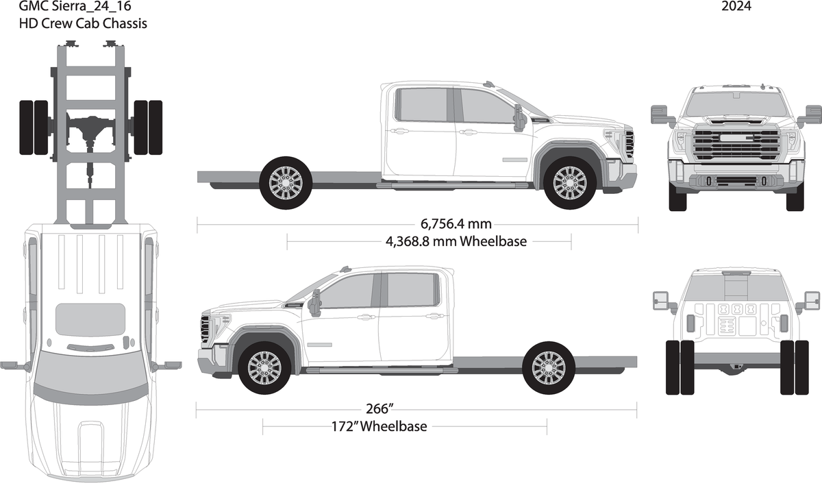 2024 Gmc Sierra 2500 3500 Hd V16 Vehicle Wrap Template
