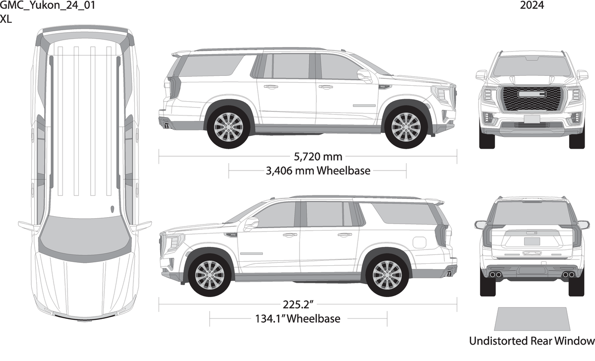 2024 Gmc Yukon V01 Vehicle Wrap Template