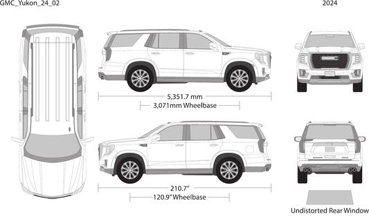 2024 GMC Yukon vector wrap template V02, Design-Ready PDF - GravBase