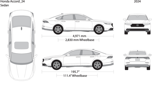 2024 Honda Accord Sedan V24 Vehicle Wrap Template