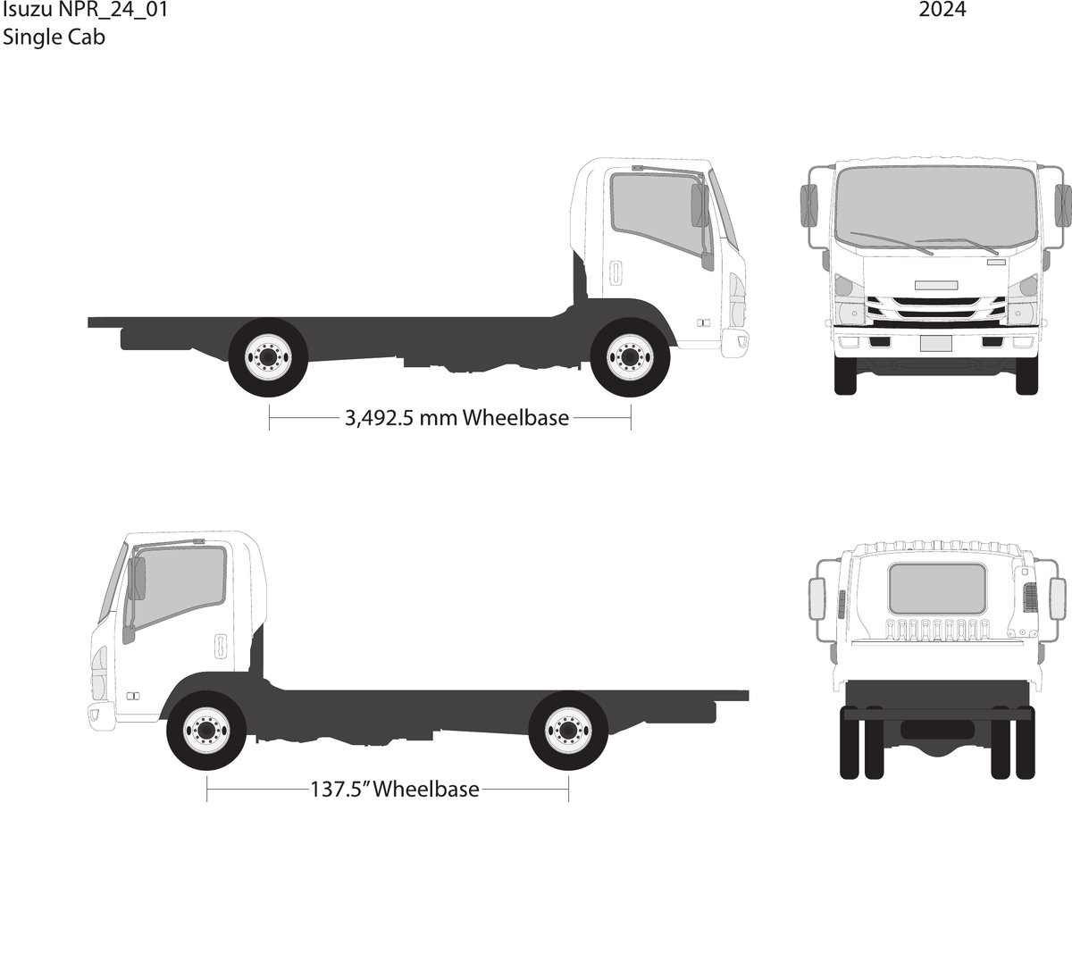 2024 Isuzu NPR vector wrap template V01, Design-Ready PDF - GravBase