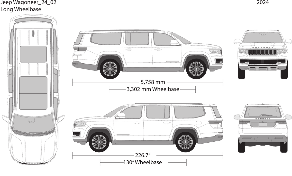 2024 Jeep Grand Wagoneer Vector Wrap Template - GravBase