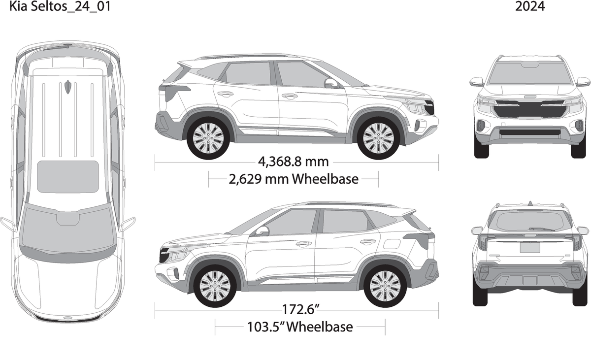 2024 Kia Seltos V24 Vehicle Wrap Template