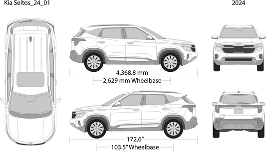 2024 Kia Seltos V24 Vehicle Wrap Template