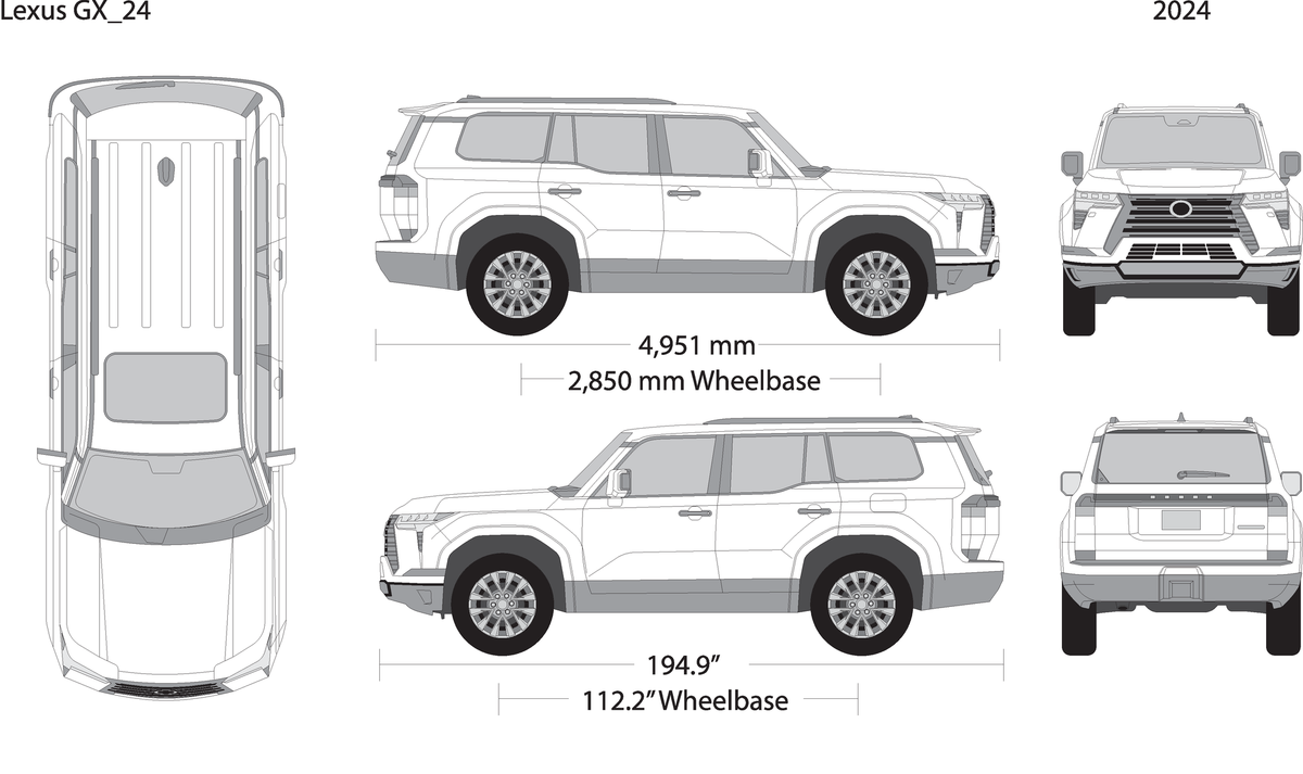 2024 Lexus Gx V24 Vehicle Wrap Template