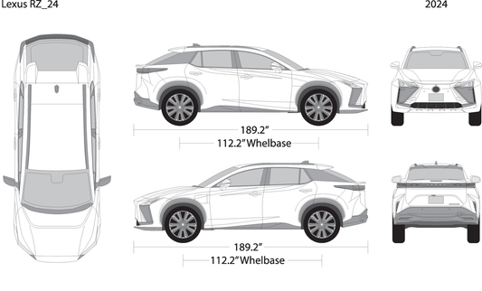 2024 Lexus Rz V24 Vehicle Wrap Template