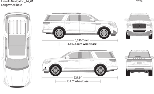 2024 Lincoln Navigator vector wrap template V01, Design-Ready PDF - GravBase
