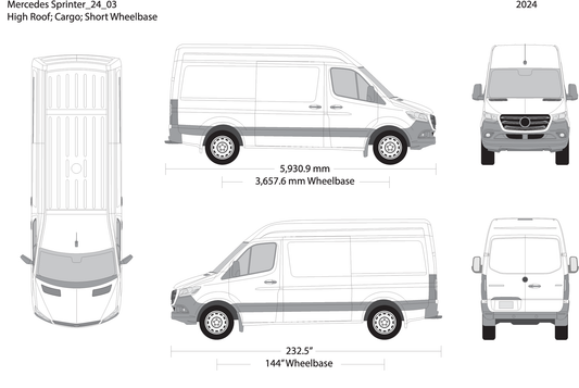 2024 Mercedes Sprinter V03 Vehicle Wrap Template