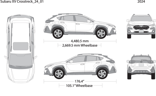 2024 Subaru Xv Crosstrek V01 Vehicle Wrap Template