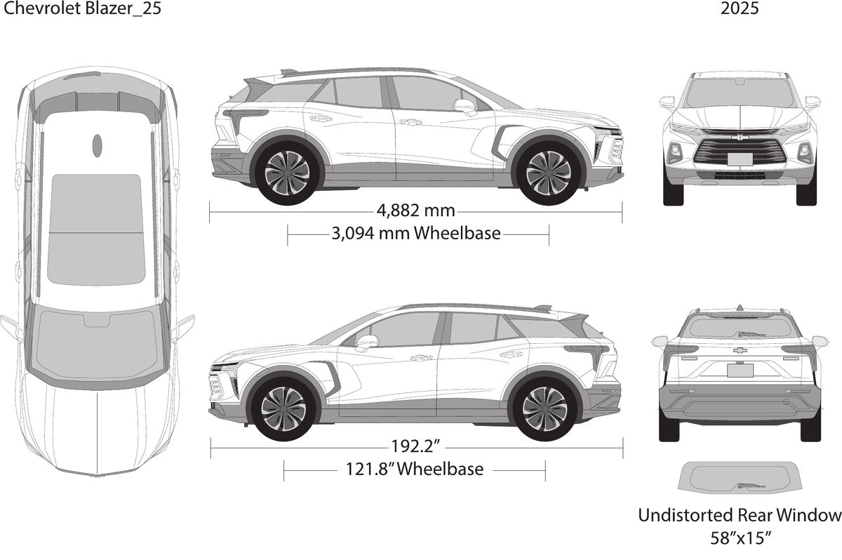 2025 Chevy Blazer EV vector wrap template, Design-Ready PDF - GravBase
