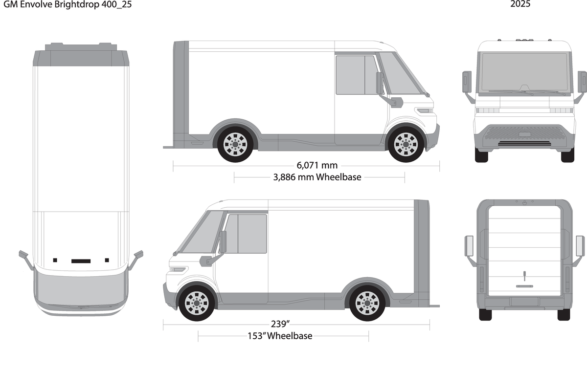2025 Gm Envolve Brightdrop V25 Vehicle Wrap Template