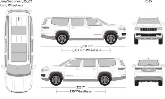 2025 Jeep Wagoneer vector wrap template V02, Design-Ready PDF - GravBase