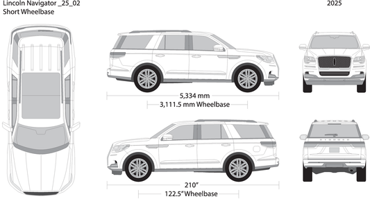 2025 Lincoln Navigator V02 Vehicle Wrap Template