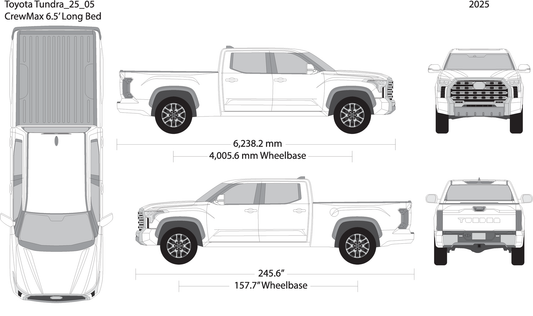 2025 Toyota Tundra V05 Vehicle Wrap Template
