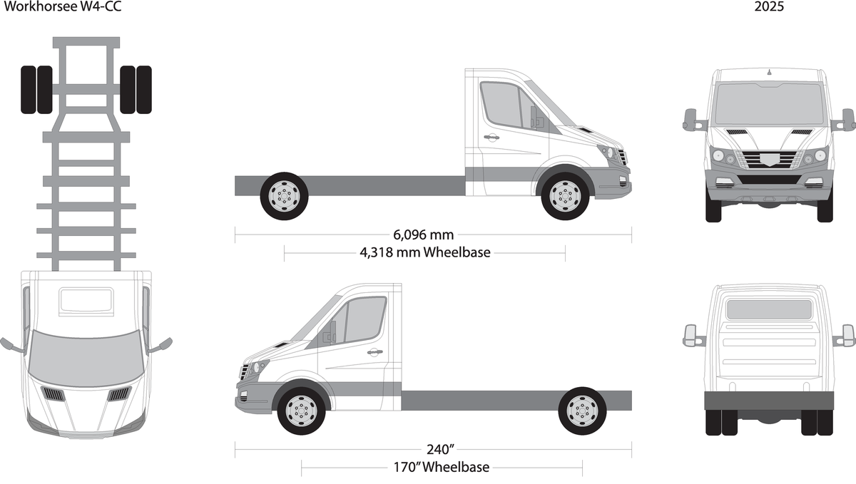 2025 Workhorse W4Cc V25 Vehicle Wrap Template