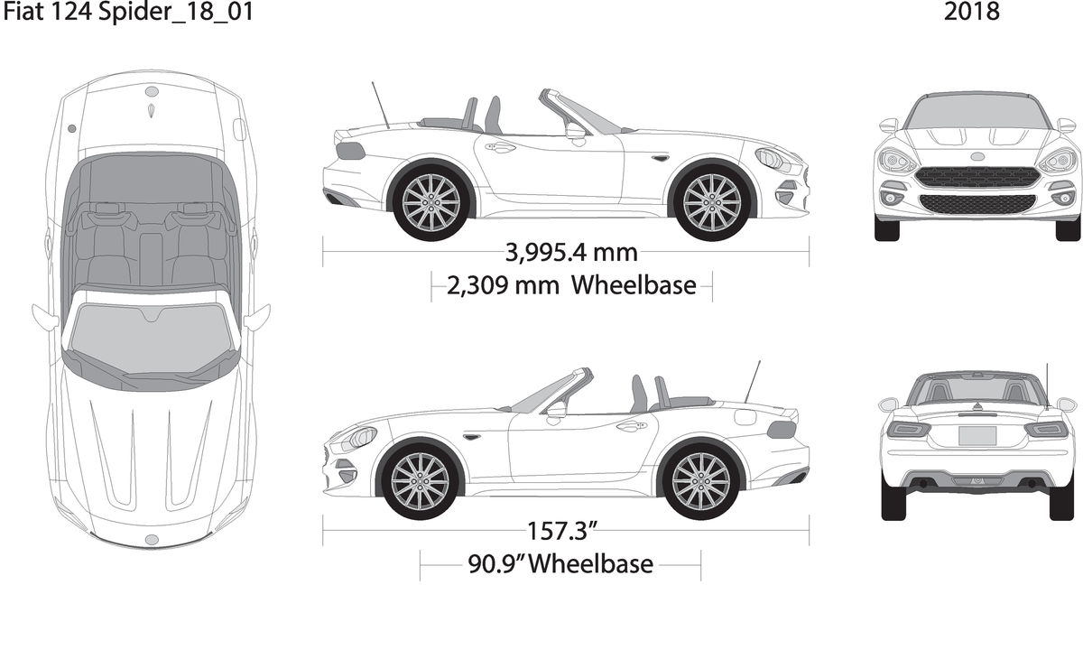 Fiat 214 Spider V01 Vehicle Wrap Template