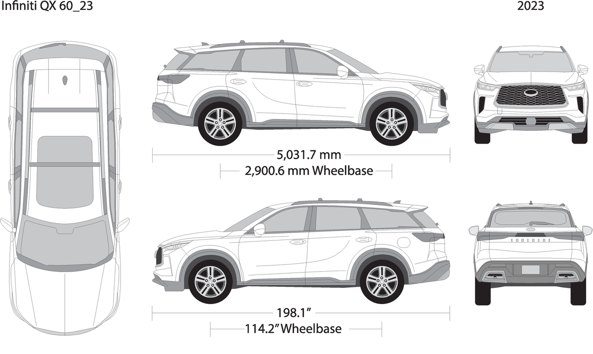 Infiniti Qx60 V23 Vehicle Wrap Template